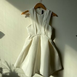AQ AQ Major Structured Skater Dress - white US 2